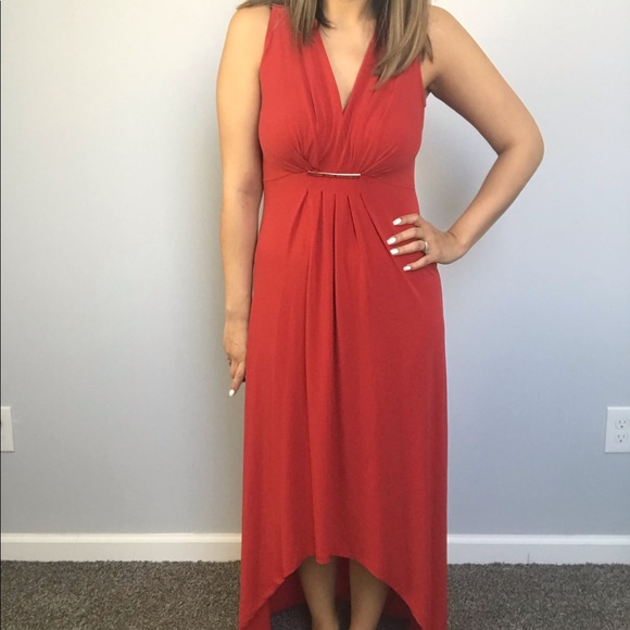 MICHAEL KORS NWT RED HIGH LOW DRESS - Picture 7 of 7